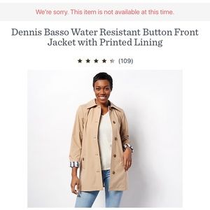 Water resistant bottom front jacket with print sand large